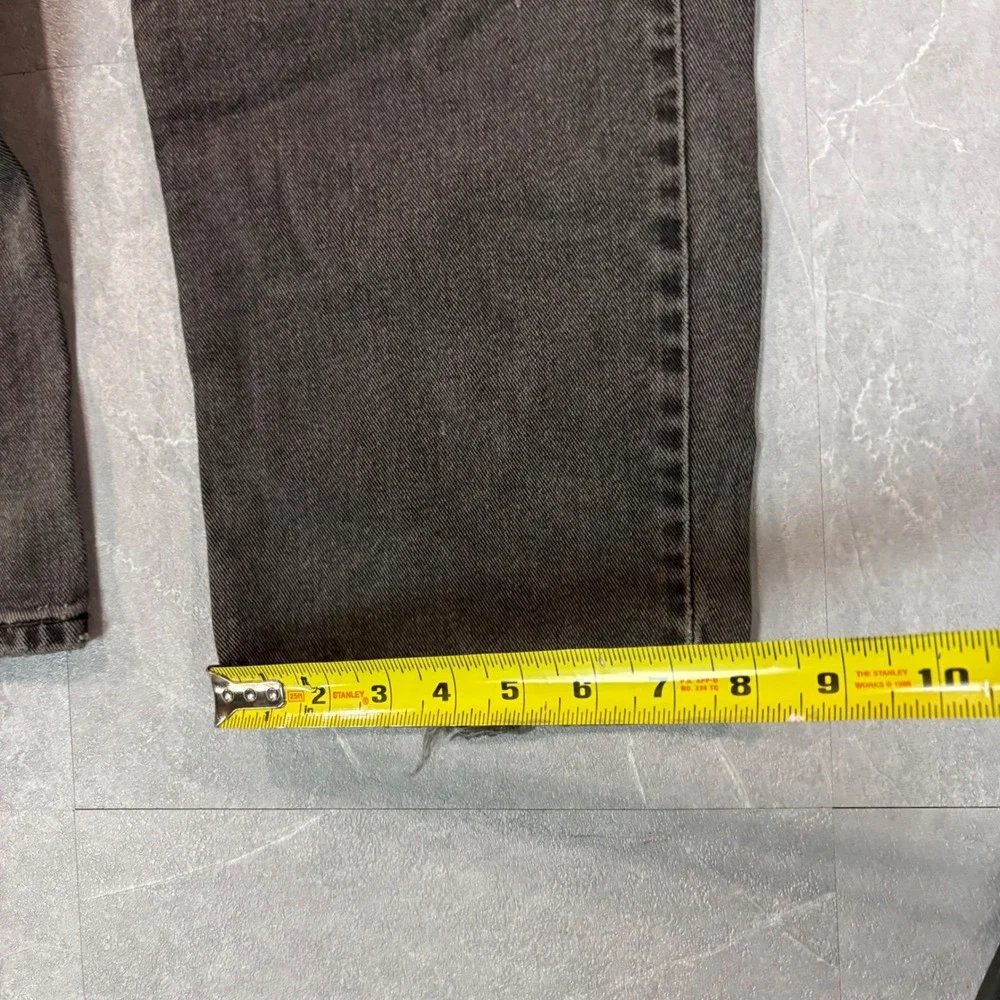 Vintage Levis 550 Relaxed Fit Jeans Mens 36x32‎ Faded Black Made in USA Denim